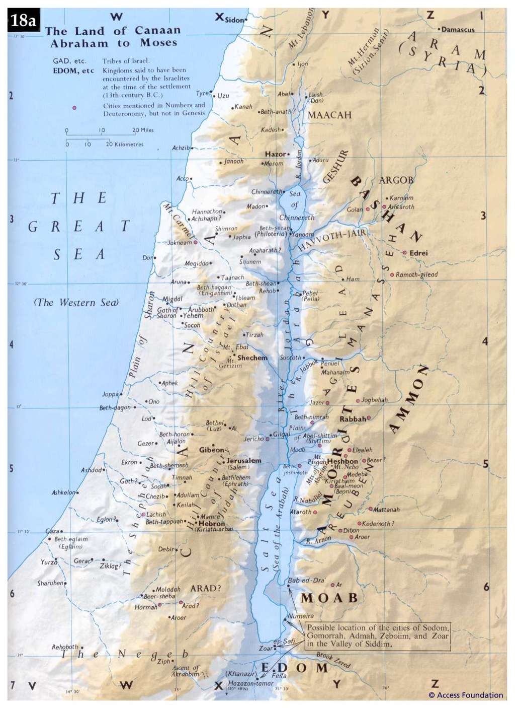 Tribal Allotments of the Promised Land – Bible Mapper Atlas